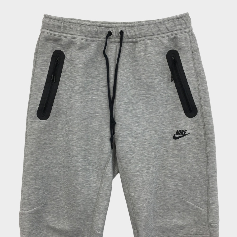 Nike Tech Fleece Open Hem Sweatpants Mens Medium Gray Joggers HJ6533-063